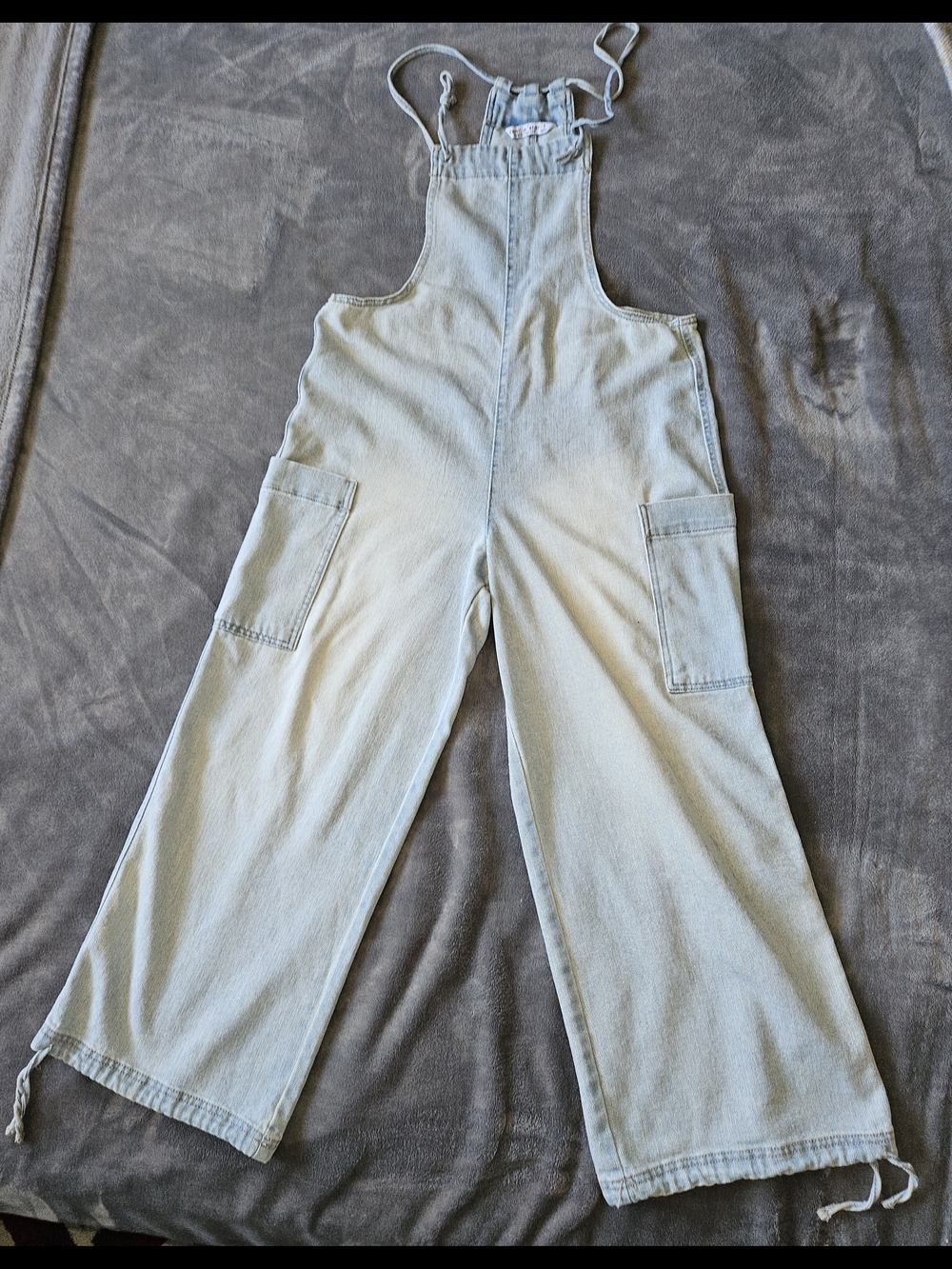 Vanilla Star Light Wash Blue Denim Overalls
